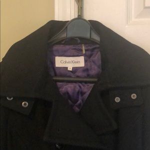Calvin Klein black peacoat